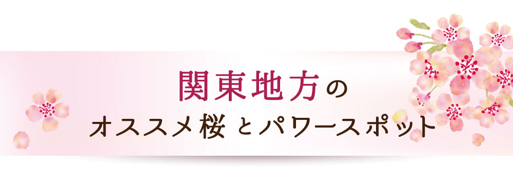 関東のオススメ 桜とパワースポット