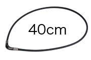 ファイテン RAKUWAネック メタックス チョッパーモデル ブラック 40cm