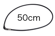 ファイテン RAKUWAネック メタックス チョッパーモデル ブラック 50cm